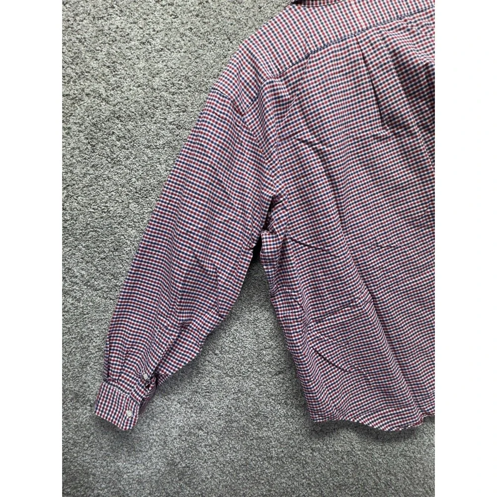 Polo Ralph Lauren Long Sleeve Button Shirt Men's 2XB‎ Flesh Pony Red Blue Plaid